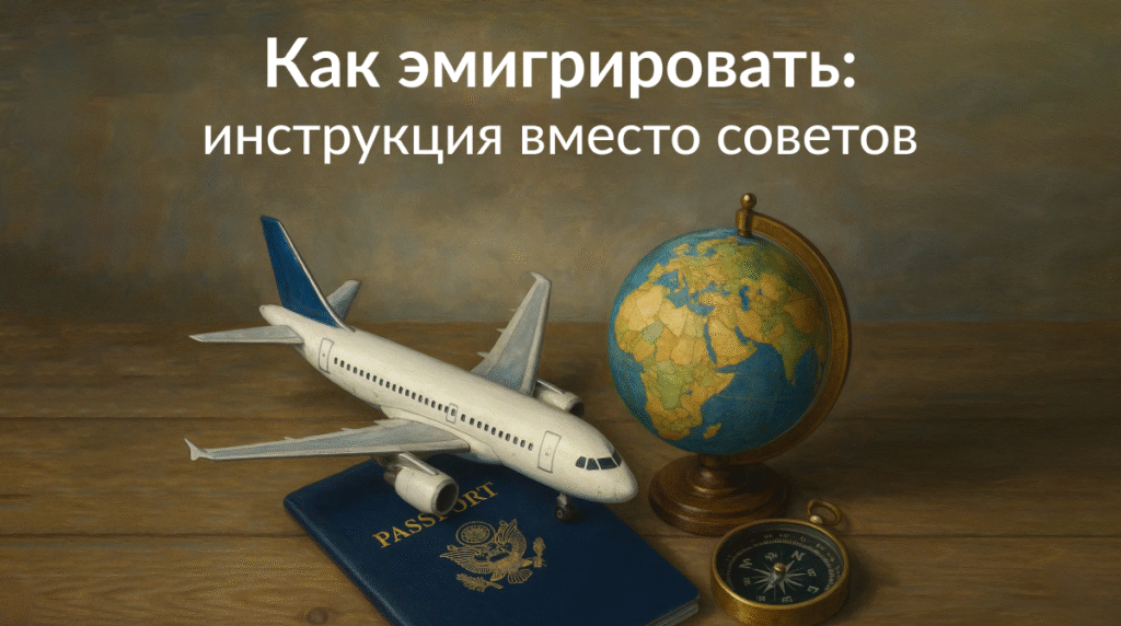 Как эмигрировать инструкция вместо советов - nicetry.blog
