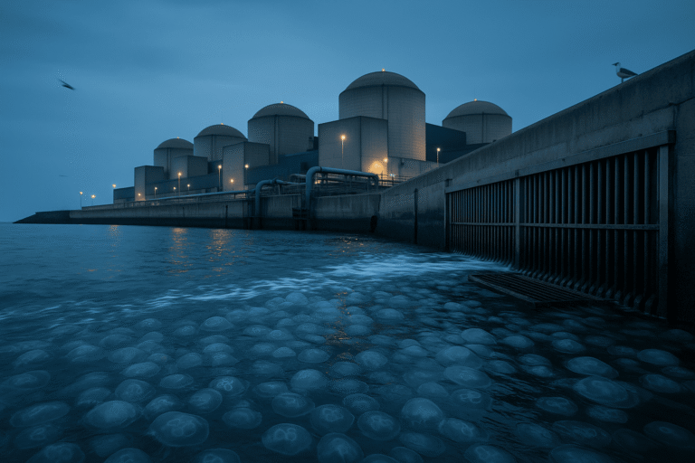 АЭС Гравлин медузы - остановка четырёх реакторов — nicetry.blog