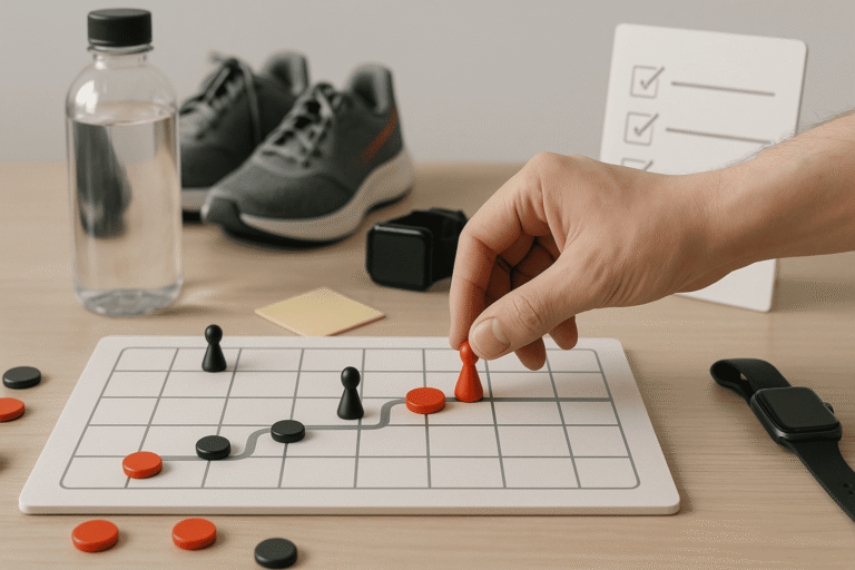 рука передвигает оранжево-красную фишку— nicetry.blog