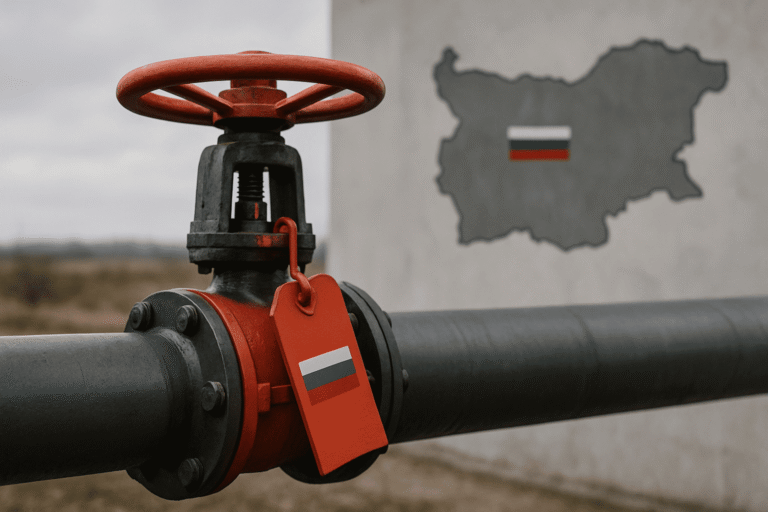 Крупный план закрытого вентиля на газопроводе с пломбой, стальная труба — nicetry.blog