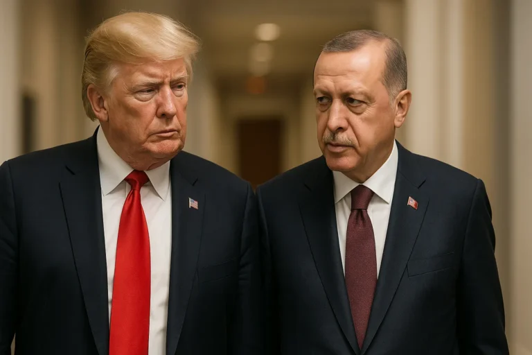 Дональд Трамп и Реджеп Тайип Эрдоган идут по коридору — nicetry.blog