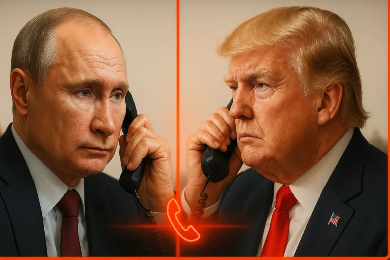 Владимир Путин и Дональд Трамп на телефонном разговоре — nicetry.blog