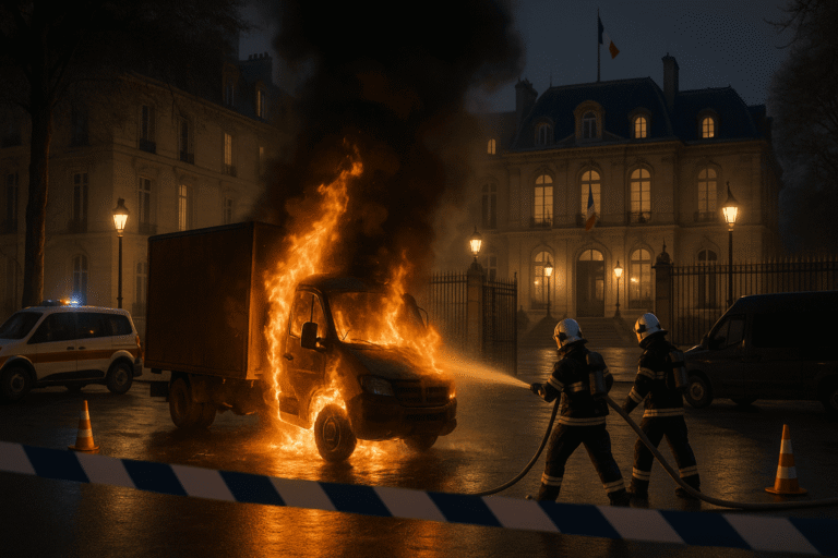 Взрыв у резиденции премьера Франции в Париже — загорелся грузовик - nicetry.blog