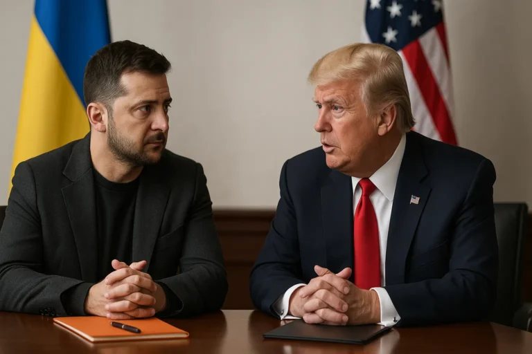 Зеленский и Трамп на дипломатической встрече, обсуждают усиление давления на Россию — nicetry.blog